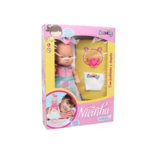 Brinq Nova Toys Boneca Nicinha Fraldinha 23cm 1182
