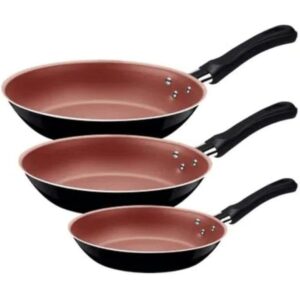 Jogo Frigideiras 3Pcs Linz Marrom Tramontina -309