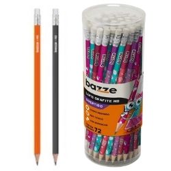 Lápis Graf HB Redond Divertido C/72 Bazze 907721