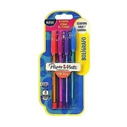 Caneta 0.7mm C/4pçs Sortida PaperMate R-2107772