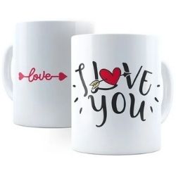 Caneca Ceramica You Love 90ml BR Rocie R- CEC01086