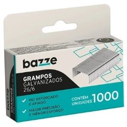 Grampo Galvanizado 26/6 C/1000un Bazze R-615059