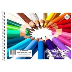 Cad Esp Flex Cartogr 48F Desen Lapis col 3B PCT/10