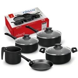 Conjunto Panelas Vitalita 5pçs PT Nigro R-25587