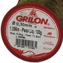 Linha Pesca Grilon 0,30x100M C/20 MultiColor Mazzaferro