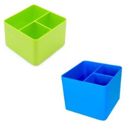 Porta Objeto AZ/Vd Limão C/2 Div Delo R-2299.01