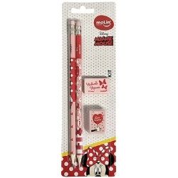 Kit Pencil Minnie Bt c/4  Molin R-22324