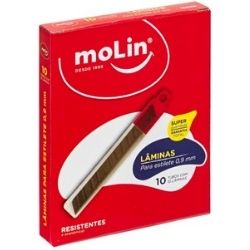 Lâmina Para Estilete 9mm C/10 Molin 16555