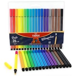 Caneta Hidrog. C/24 cores 2.0 Famix R-FHC03