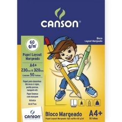 Bloco Canson  BL Layout Marg Escolar 50FL R-9061