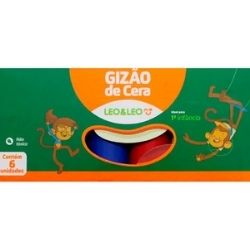 Gizão de Cera Big Bicolor Hello C/6 12 Cores Leo R-10590