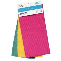 Kit Pano de Limpeza C/3 30x40cm L&T R-24102