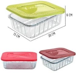 Potinho Herm Ret Oceani 1L C/Tampa Plast Vitazza R-8260 - Unidade