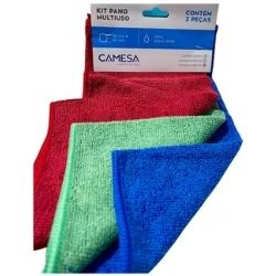 Kit Pano de Limpeza C/3 30x40cm L&T R-24103