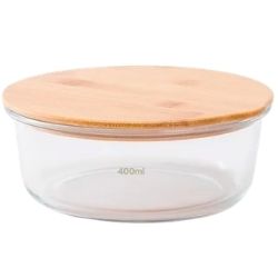 Pote Hermet. Red. Tampa Bambu 400ML R-16077