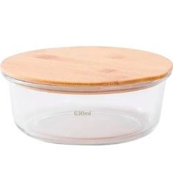 Pote Hermet. Red. Tampa Bambu 630ML R-16078