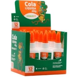 Cola Escolar Branca Leo&Leo 40g C/12 Ref. 4370