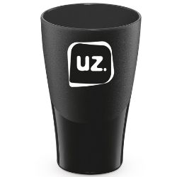 Copo UZ 30ml Preto Solid Plast Ref.UZ111-PR