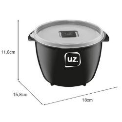 Pote Multiuso Premium UZ 1,5L Cinza Tit R-UZ256-CIN