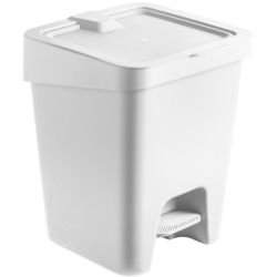 Lixeira Slim C/Pedal Cinza Titanio Plast R-UZ1307-CIN