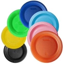 Prato Descartáveis 22cm pct C/10 Sortidos  Festcolor