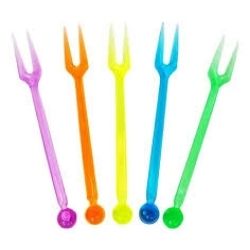 Palito Para Petisco de Garfinho Colorido Kriat C/30 R-12441