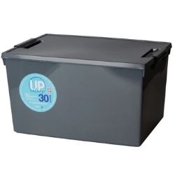 Caixa Organizadora UP 30L 46x32,5x26cm Chumbo Paramount Ref:4720