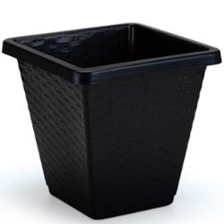 Vaso Quad 3L Rattan N°20 Preto Pratic R-868