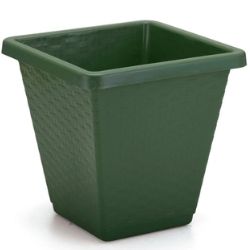 Vaso Quad 14L Rattan N°30 Verde Pratic R-1142