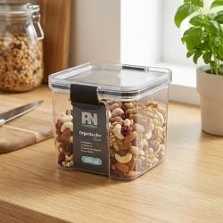Organizador Clear C/ Tampa Trava Acrilico 1,200ml Plasnorthon Ref:1905 - Imagem 2