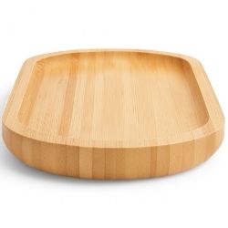 Bandeja Oval Bambu Palha 40x28x4,5cm Fratelli Ref:315755