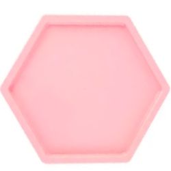 Bandeja Sextavada Pequena Rosa Mirandinha R-0849