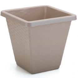 Vaso Quad 14L Rattan N°30 Capuccino Pratic R-1154