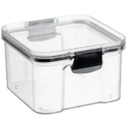 Organizador Slim C/ Tampa Trava Acrilico 450ml Plasnorthon Ref:1800