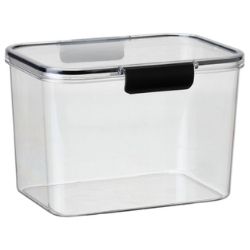 Organizador Clear C/ Tampa Trava Acrilico 3,6L Plasnorthon Ref:1925