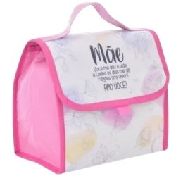 Bolsa Térmica Dia das Mãe Poliester de 5Litros Wincy R-FBC01145