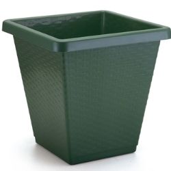 Vaso Quad 3L Rattan N°20 Verde Pratic R-1143