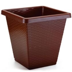Vaso Quad 41L Rattan N°40 Marron Pratic R-897