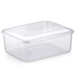 Pote Retang Versatil 7,5Lts C/ Tampa Transp Rainha R-419