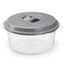 Pote Versatil Redondo 5,5L Transp C/ Tampa Color R-615