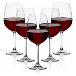 Jg Taça P/ Vinho Sidera C/6 Cristal 615ml Fratelli R-2584