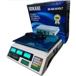 Balança Eletrônica C/ Calculo de Peços 110-220V 40kg Sonaki Ref : SK40D