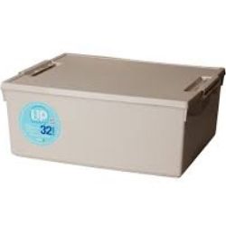 Caixa Organizadora UP 32L 54x37x21cm Creme Paramount Ref:4721
