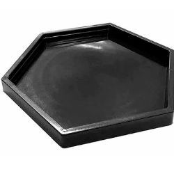 Bandeja Sextavada Pequena Preta Mirandinha R-0870