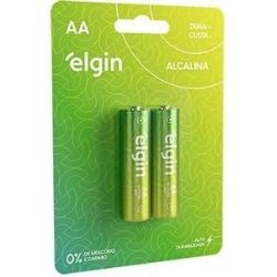 Pilha Alcalina AA Elgin C/2 R- 2152