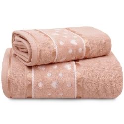 JG de Toalha Banho+Rosto 2pçs Rosê Misty Appel R-90080