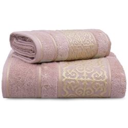JG de Toalha Banho+Rosto 2pçs Rosa Liz Appel R-90078