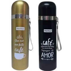 Garrafa Térmica Inox Color Coffee 320ml Fratelli Ref:3619 - Imagem 2