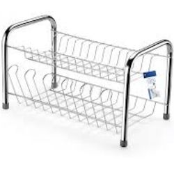 Escorredor de Louça Berço 13 Divisórias Com Porta Copos Cromado Arthi Ref:1066