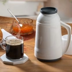Garrafa Térmica de Mesa Cristal 500ml Branca Soprano Ref:9612 - Imagem 3